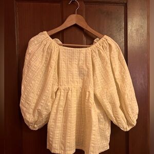 Unlogical Poem Peace Bee With You Yellow top - Size Small/Medium